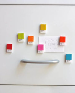 DIY paint chip magnets