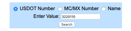 FMCSA database